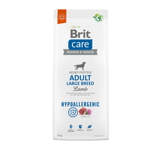 Brit Care Hypoallergenic Dog Adult Large Lamb & Rice 12kg