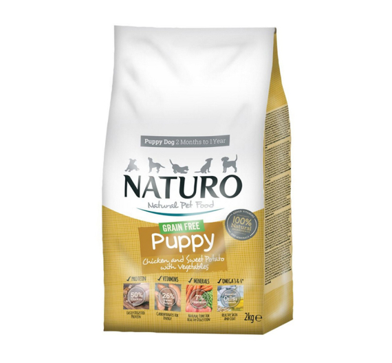 Naturo Puppy Grain Free Chicken, Sweet Potato & Veggies 2kg