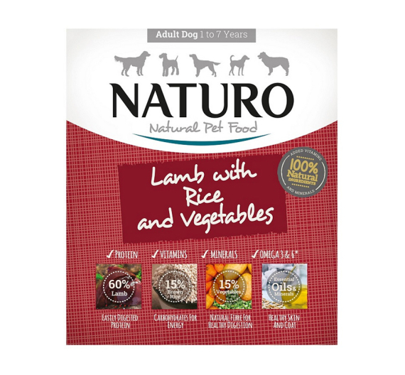 Naturo Lamb, Rice & Veggies 400gr