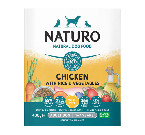 Naturo Chicken, Rice & Veggies 400gr