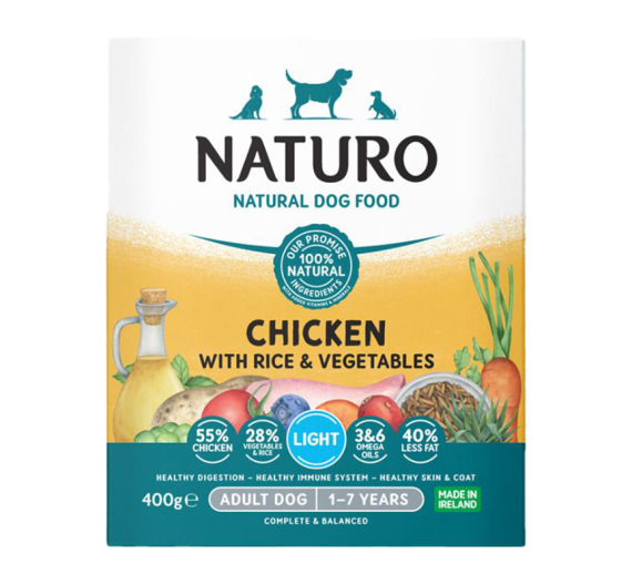 Naturo Light Chicken, Rice & Veggies 400gr