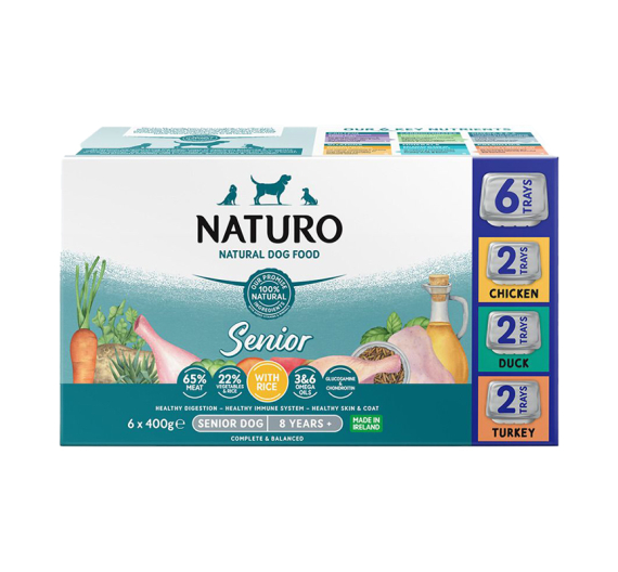 Naturo Senior Chicken, Duck, Turkey 4x400gr