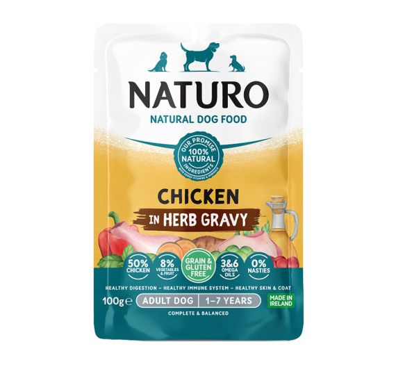 Naturo Adult Grain Free Chicken in Herb Gravy 100gr