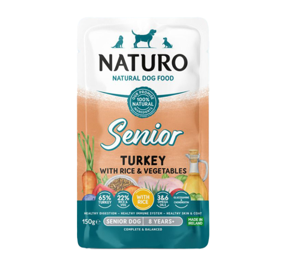 Naturo Senior Mini Turkey, Rice & Veggies 150gr