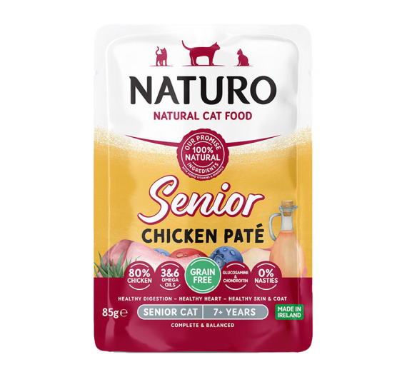 Naturo Senior Cat Chicken Pate 85gr