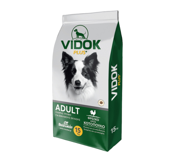 Vidok Plus+ με Κοτόπουλο 15kg