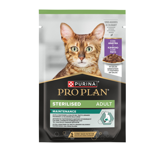 Purina Pro Plan Sterilised Cat Πάπια σε Σάλτσα 85gr