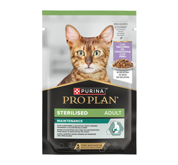 Purina Pro Plan Sterilised Cat Γαλοπούλα σε Ζελέ 85gr