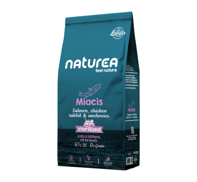 Naturea Cat Miacis Salmon, Chicken, Rabbit & Anchovies 1.6kg