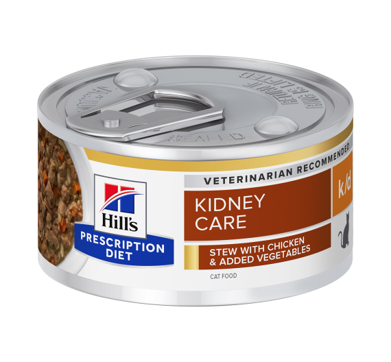 Hill's PD Feline k/d Kidney Care Stew Chicken & Vegetables 82gr