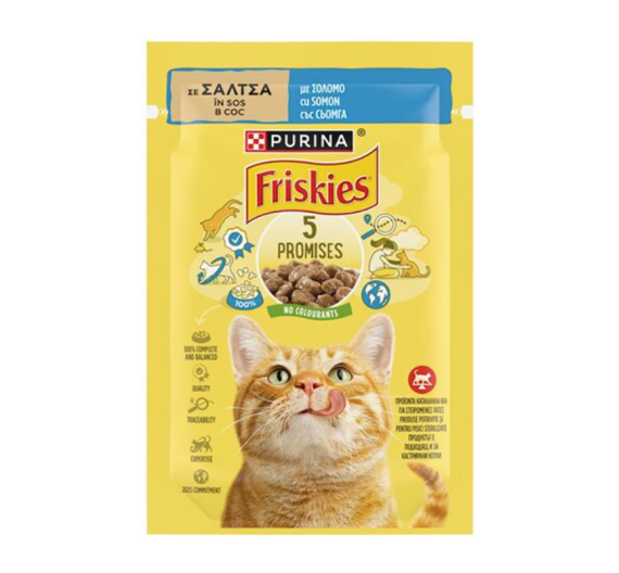 Friskies Cat Σολομός σε Σάλτσα 85gr